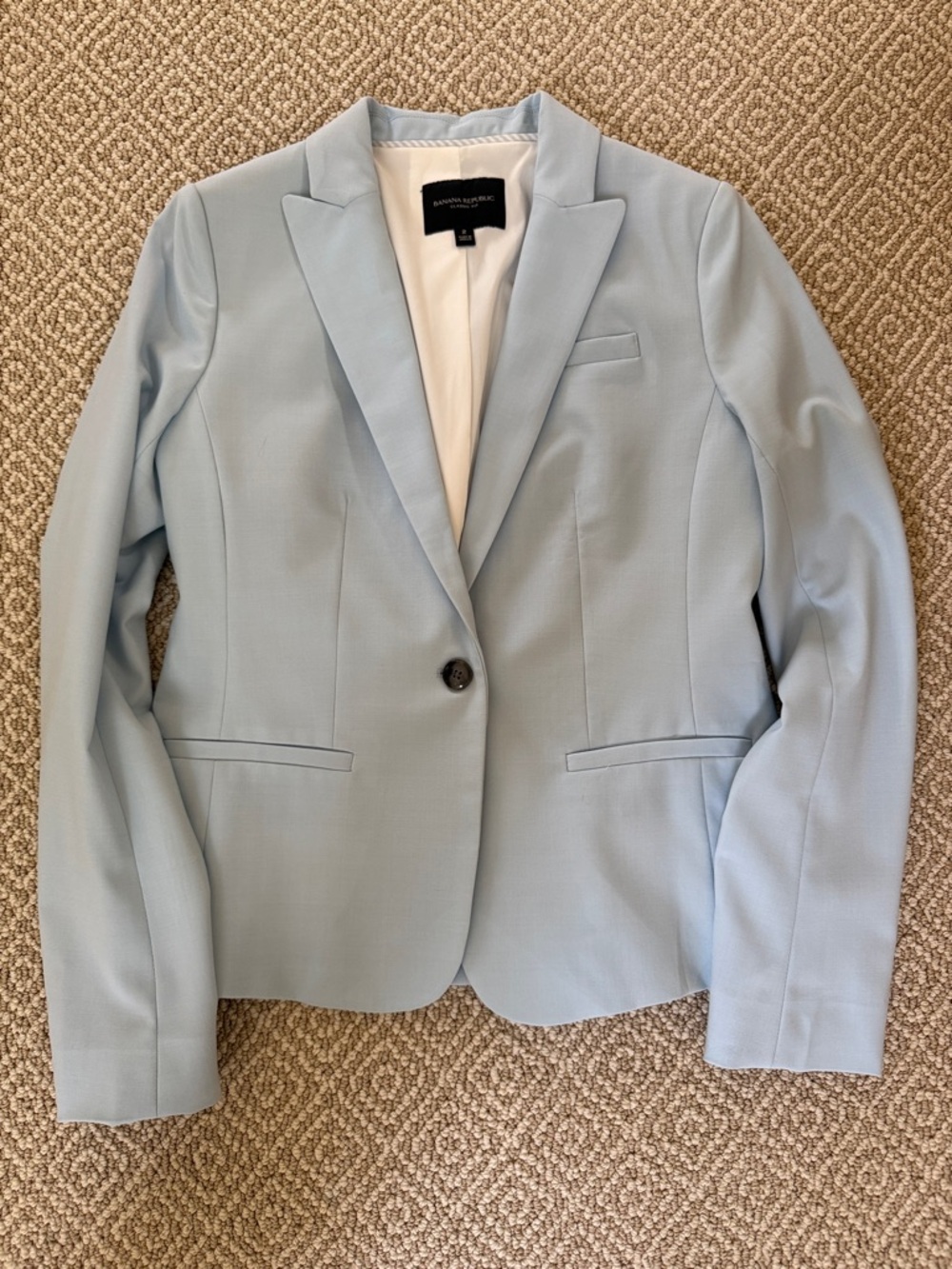 Banana republic Light Blue Single-Button Blazer